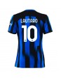 Inter Milan Lautaro Martinez #10 Replika Hemmakläder Dam 2023-24 Kortärmad